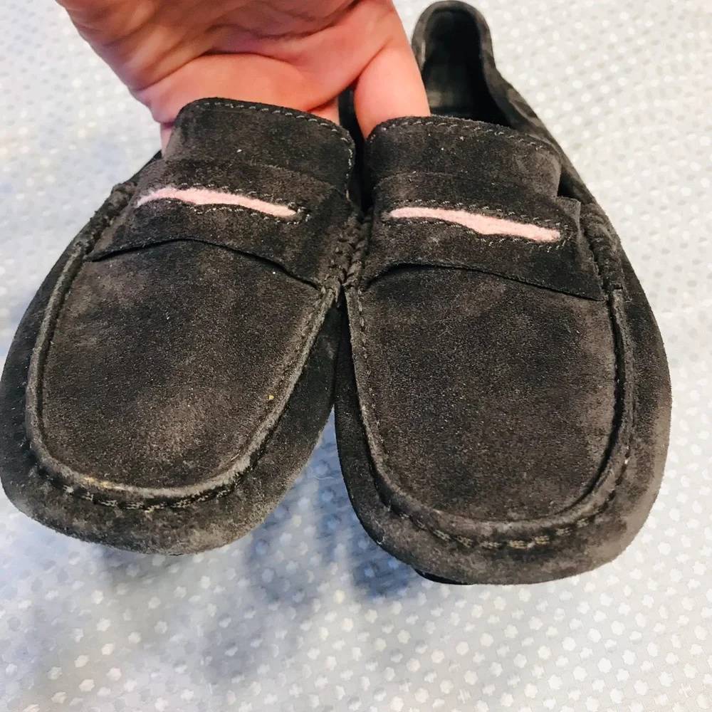 Manolo blahnik Suede‎ Driver Loafer Gray/Pink